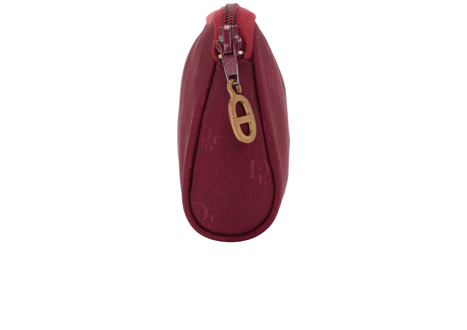 Christian Dior Vintage Cosmetic Pouch, &pound;90, Accessories, Red, Canvas, Side view